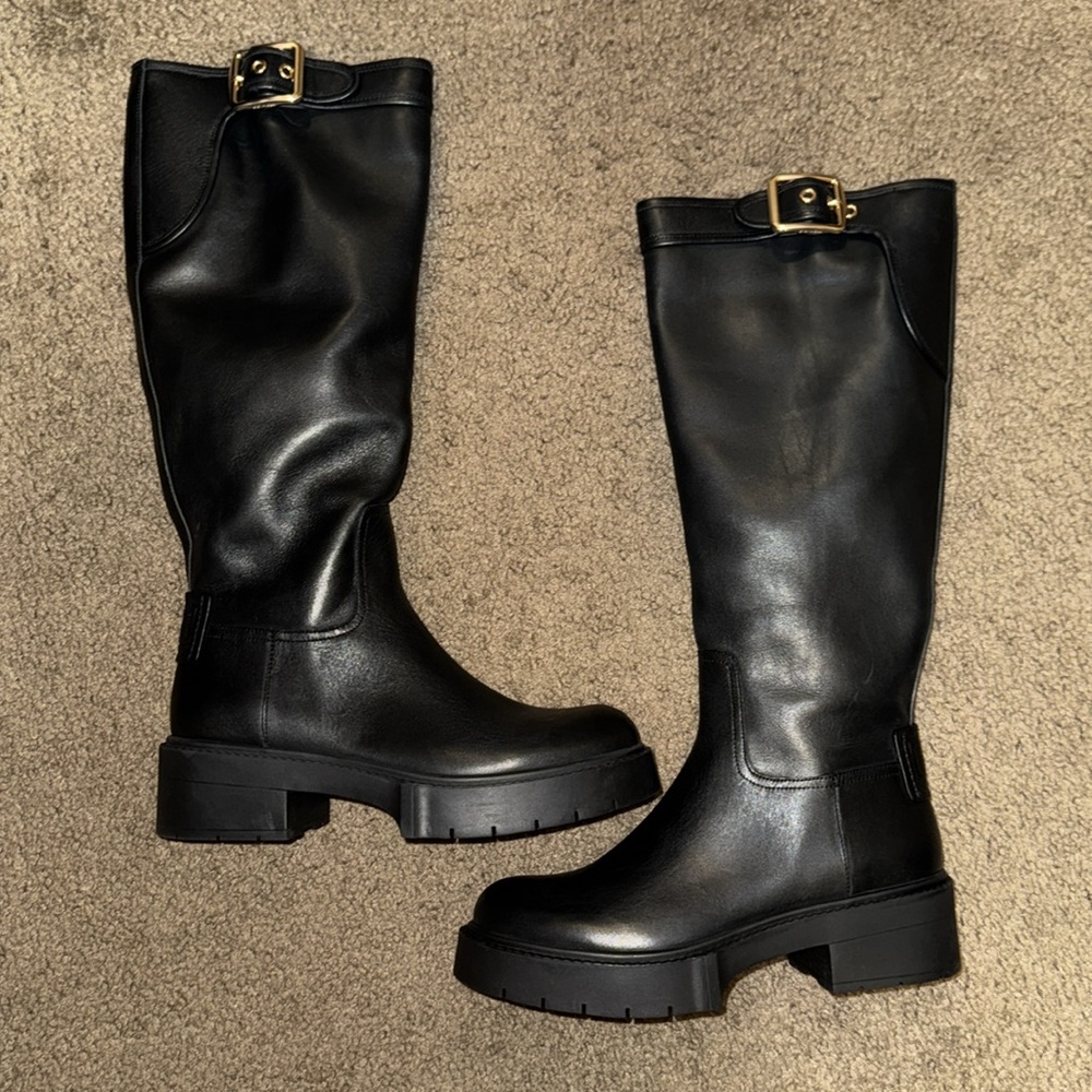 Coach Lilli Leather Boots - Picture 2 of 13